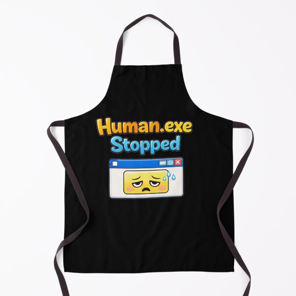 Artikelvorschau, Human.exe gestoppt – Lustiges Burnout- und Stimmungs-Meme-Design entworfen und verkauft von NarpLTD.