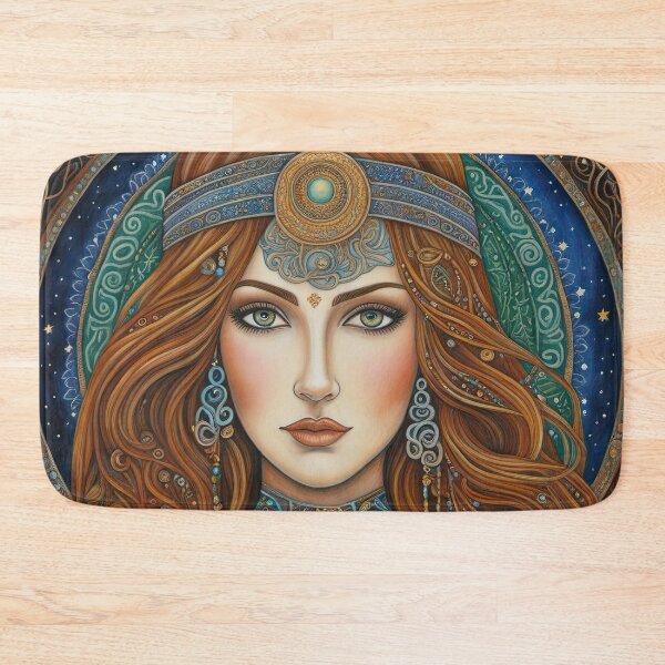 Item preview, Portrait of Celtic priestess, Spirit of Winter designed and sold by Colin Bentham.