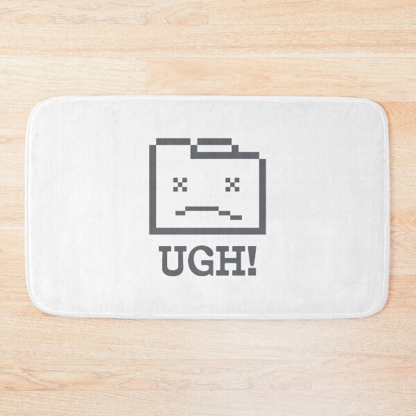 Item preview, Tired Pixel Face Saying UGH! designed and sold by SteeShirtArt.