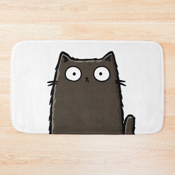 Item preview, Cute Brown Cat Large Eyes Cartoon Art designed and sold by GrinGalore.