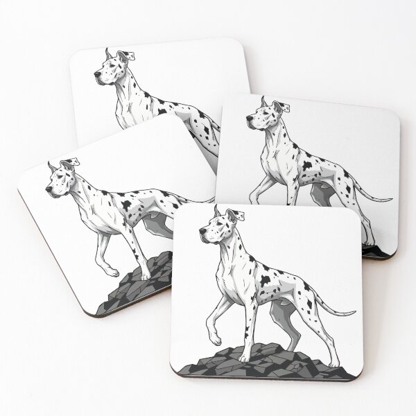 Item preview, Harlequin Great Dane on Giant Rock designed and sold by PixelStudioBe.