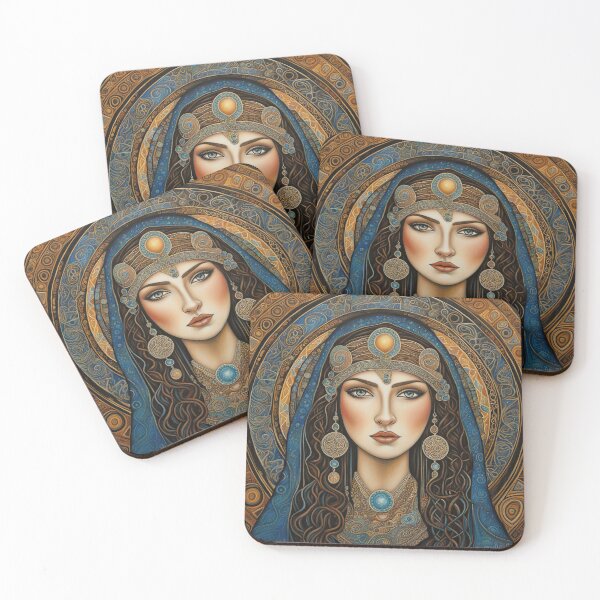 Item preview, Portrait of Celtic priestess, Spirit of Winter designed and sold by Colin Bentham.