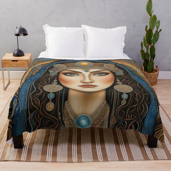 Item preview, Portrait of Celtic priestess, Spirit of Winter designed and sold by Colin Bentham.