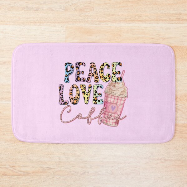 Item preview, Peace Love Coffee Pink Frappuccino designed and sold by NettiesWallArt.