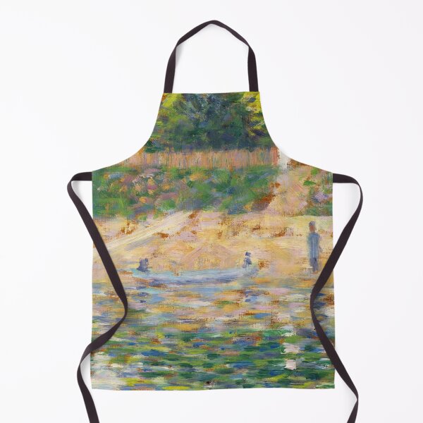 Item preview, Boat By the Riverbank by Georges Seurat: Neo Impressionist River Scene Poster designed and sold by artofuniverse.