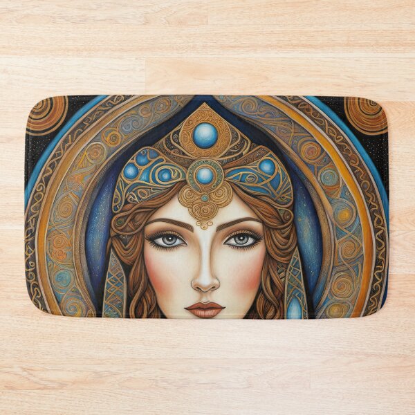 Item preview, Portrait of Celtic priestess, Spirit of Winter designed and sold by Colin Bentham.