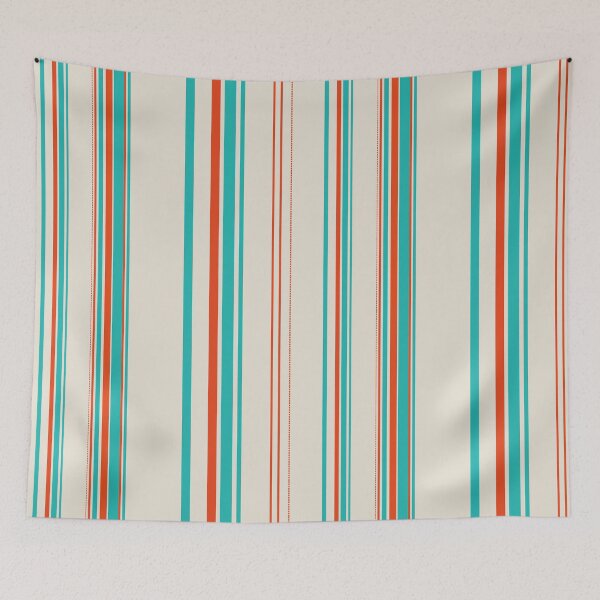 Item preview, Retro pastel stripes mid century pattern designed and sold by WildHugeDot.