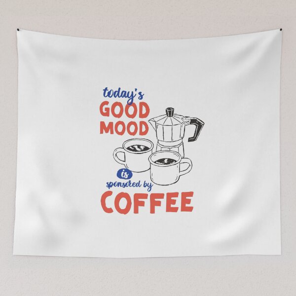 Item preview, Hand-Drawn Moka Pot & Good Mood Quote designed and sold by KrisGraphic45.