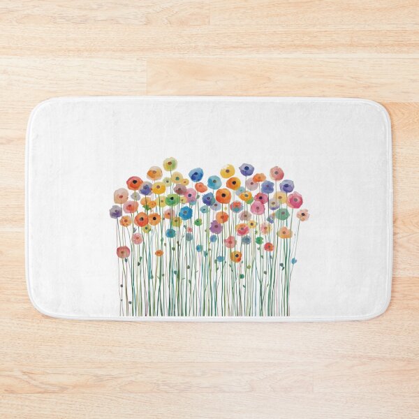 Item preview,  Watercolor rainbow flowers designed and sold by uunaa.