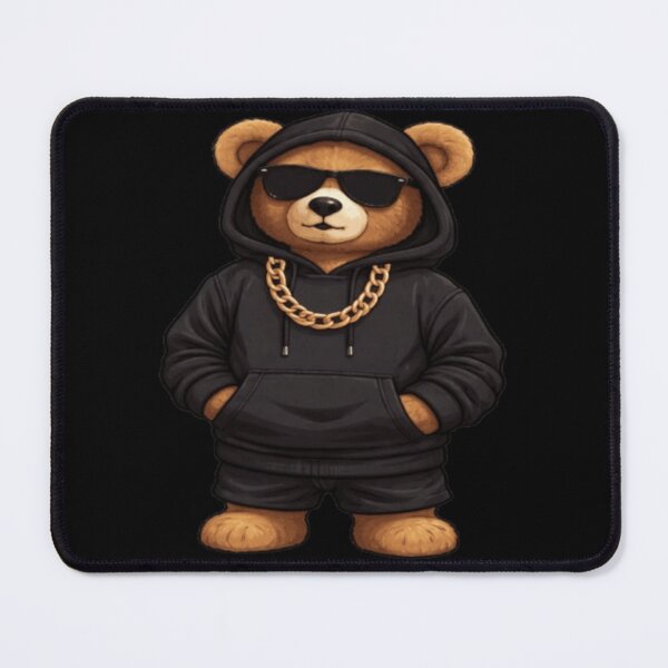 Item preview, Cool Teddy Bear in Hoodie – Streetwear Cartoon Bear Hip Hop Style Graphic designed and sold by PixelPopsShop.