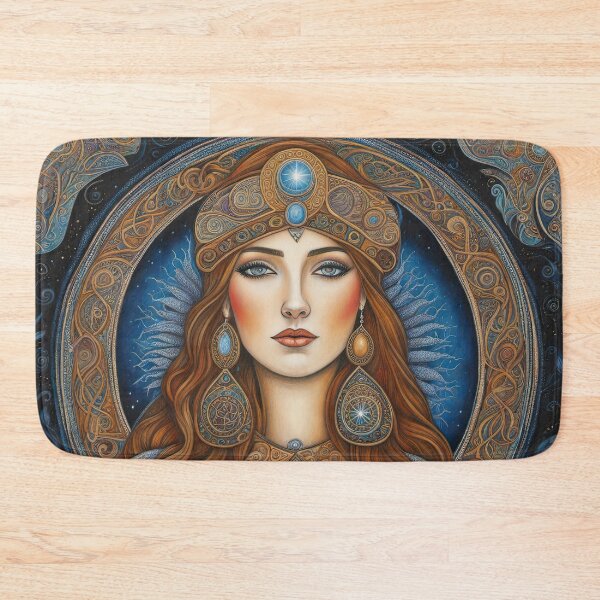 Item preview, Portrait of Celtic priestess, Spirit of Winter designed and sold by Colin Bentham.