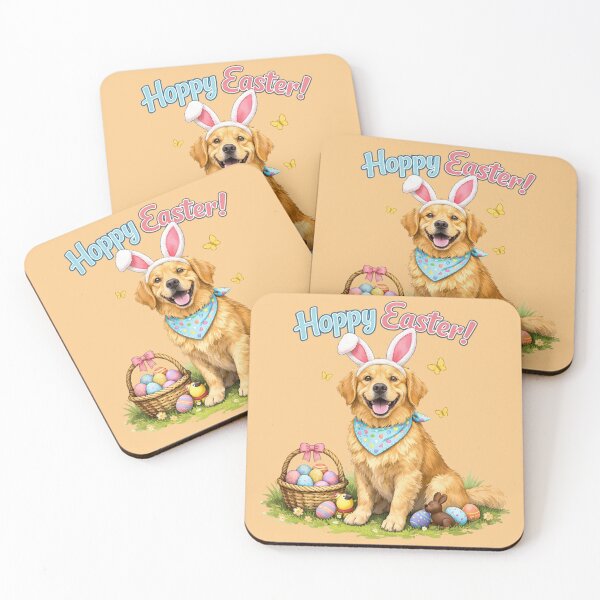 Item preview, Hoppy Easter   - sitting dog cute pastels designed and sold by Teacuppupdesign.