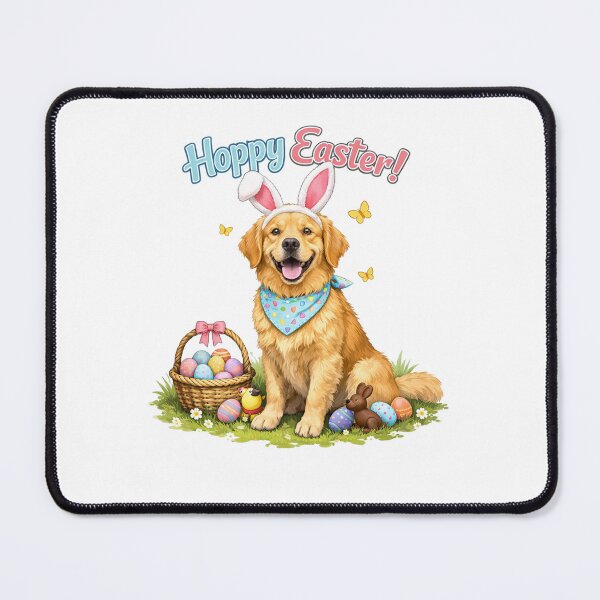 Item preview, Hoppy Easter   - sitting dog cute pastels designed and sold by Teacuppupdesign.