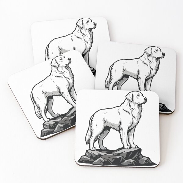 Item preview, Pyrenean Mountain Dog (Patou) on Rock designed and sold by PixelStudioBe.