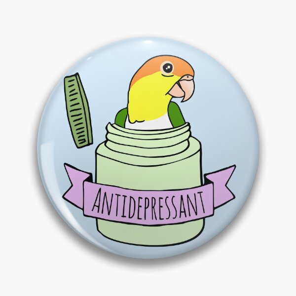 Item preview, Antidepressant white bellied Caique designed and sold by FandomizedRose.