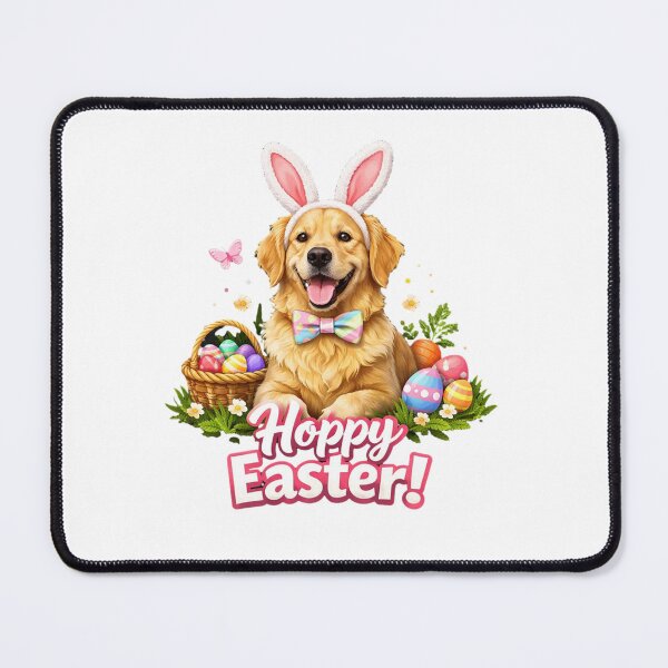Item preview, Hoppy Easter   - Lying dog cute pastels designed and sold by Teacuppupdesign.