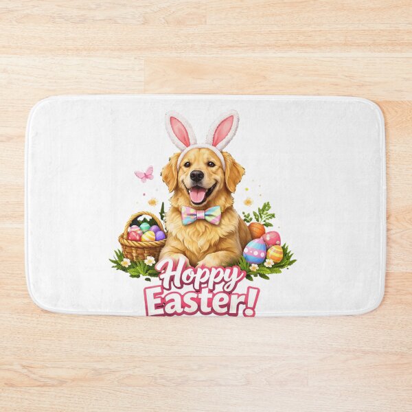 Item preview, Hoppy Easter   - Lying dog cute pastels designed and sold by Teacuppupdesign.