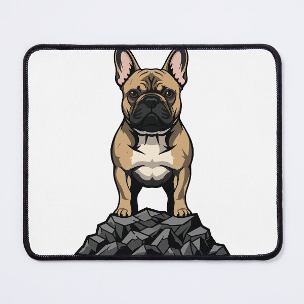 Item preview, French Bulldog on a Rock: Proud Portrait designed and sold by PixelStudioBe.
