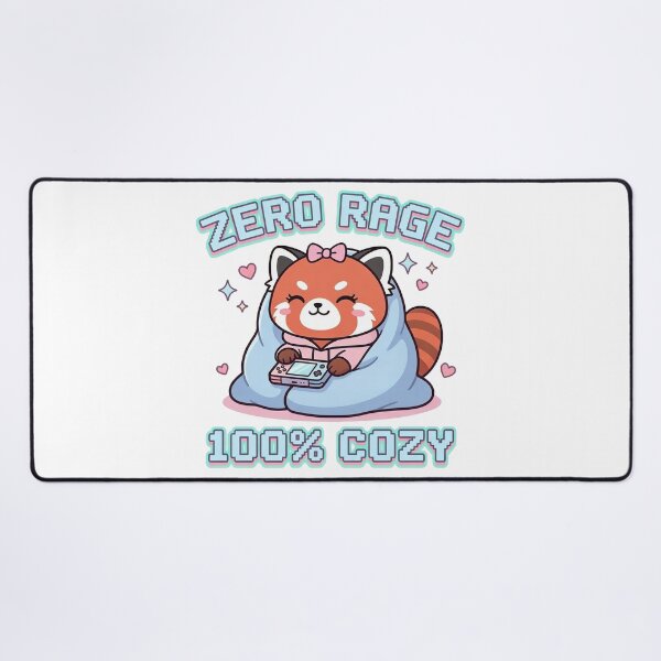 Item preview, Zero Rage 100% Cozy - Cute Gamer Girl Red Panda designed and sold by LoFizzy.
