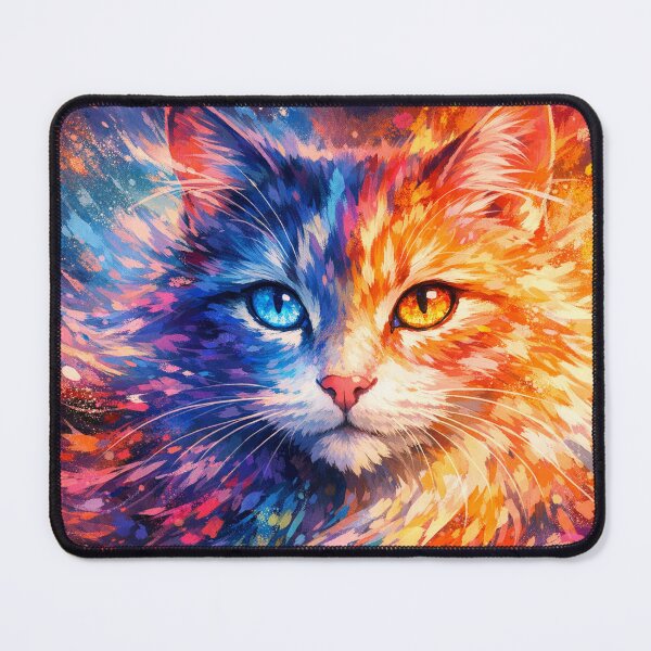 Item preview, Radiant cat in a burst of color designed and sold by Sigtrix.