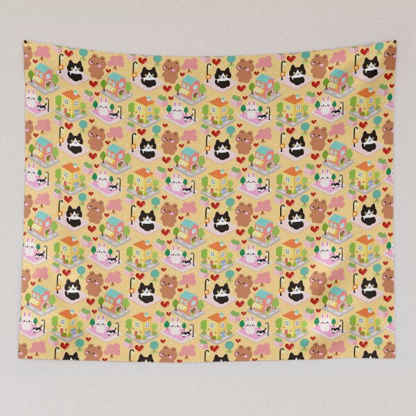 Item preview, Pet Village Wonderland Seamless  designed and sold by KJackArtwork.