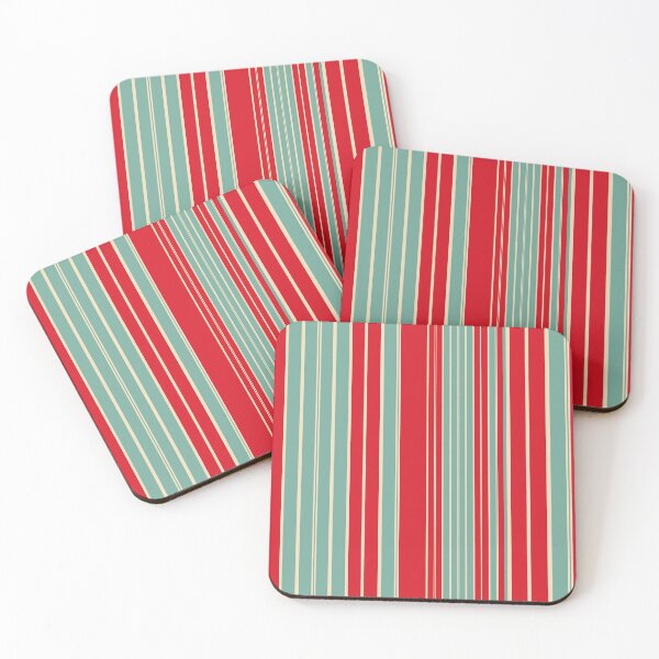 Item preview, Retro red color stripes bold vintage pattern designed and sold by WildHugeDot.
