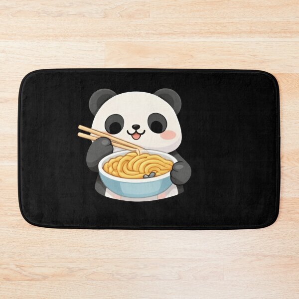 Item preview, Kawaii Panda Bear Eating Ramen Noodles - Cute Chibi Panda designed and sold by Trendora90.