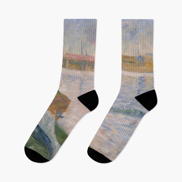 Item preview, Clothes on the Grass by Georges Seurat: Neo Impressionist River Scene Poster designed and sold by artofuniverse.