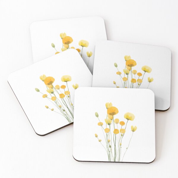 Item preview,  Painted yellow flowers designed and sold by uunaa.