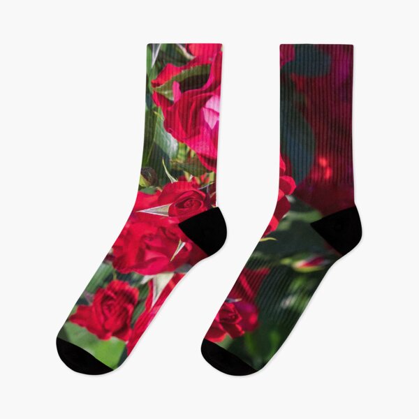 Item preview, Vivid Carmine Red Roses in Bloom designed and sold by Georgia Mizuleva.