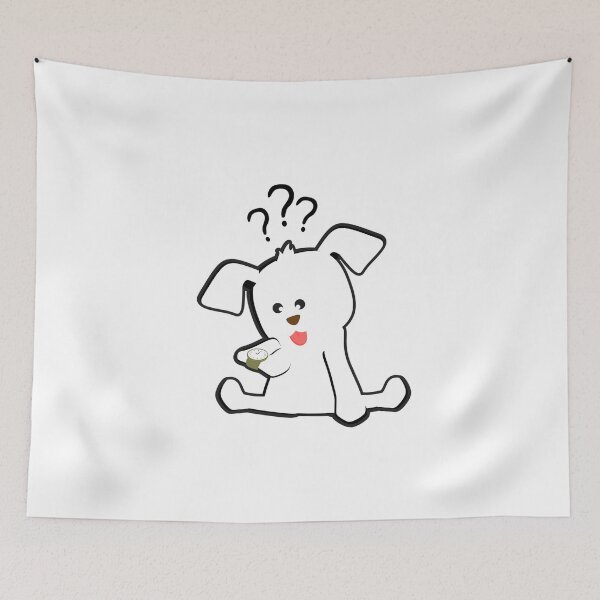 Item preview, Little White Dog Blue Tears designed and sold by MorphicMina.