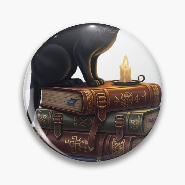 Item preview, Black Cat Spellbook Stack designed and sold by IllumeInk.