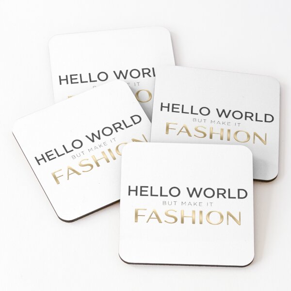 Item preview, Hello World But Make It Fashion Typography Design – Stylish Minimal Quote designed and sold by MCV-Designs.