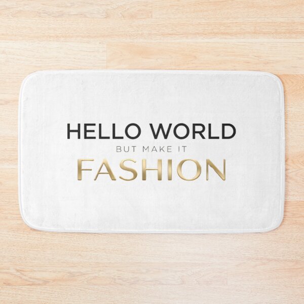 Item preview, Hello World But Make It Fashion Typography Design – Stylish Minimal Quote designed and sold by MCV-Designs.