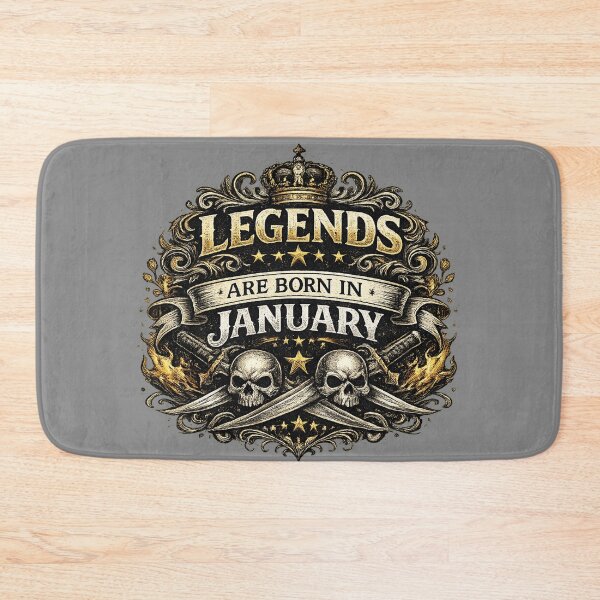 Item preview, Legends Are Born In January Vintage Masculine Typography Design | January Birthday Gift for Men designed and sold by Szapeee.