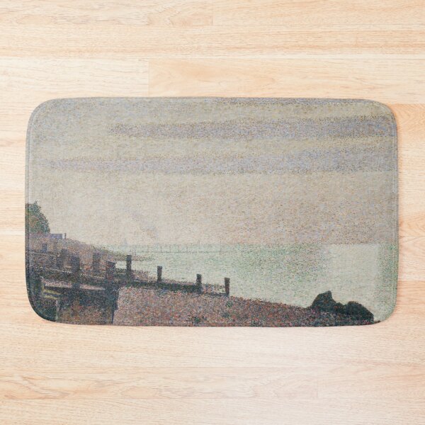 Item preview, Evening Honfleur by Georges Seurat: Neo Impressionist Coastal Fine Art Print designed and sold by artofuniverse.