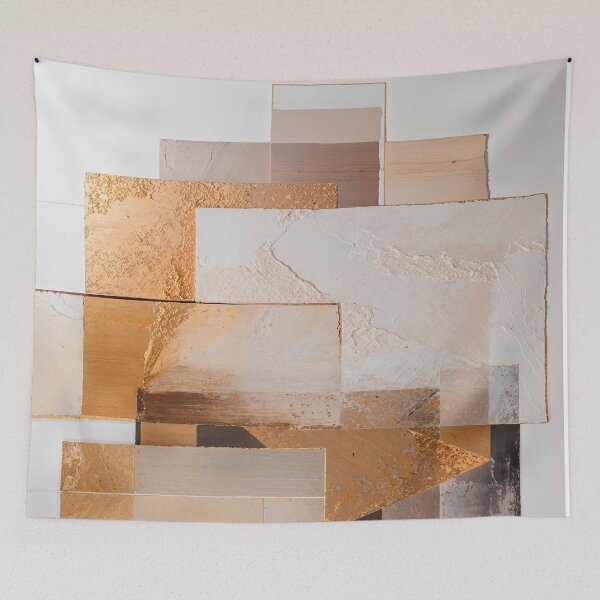 Item preview, Geometric metallic collage designed and sold by paulrommer.