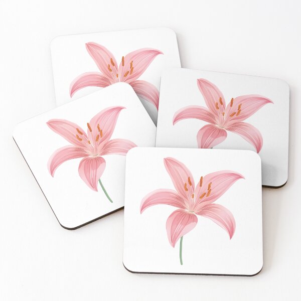 Item preview, Pink lily flower designed and sold by uunaa.