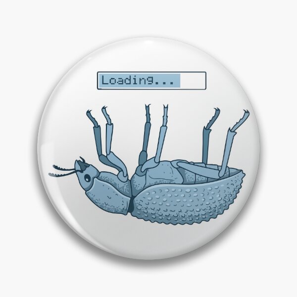 Item preview, System Rebooting Blue Death Feigning Beetle designed and sold by Petzzz.
