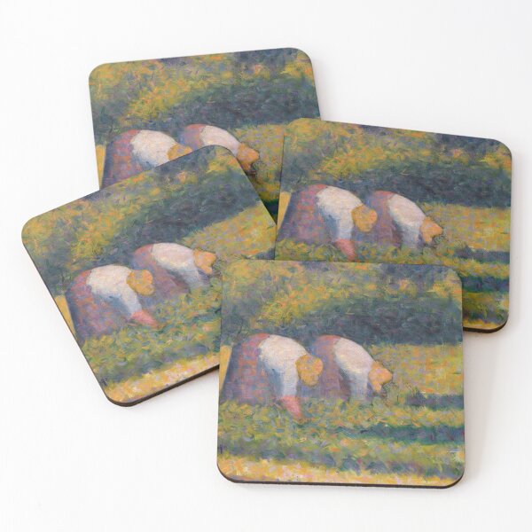 Item preview, Farm Women at Work by Georges Seurat: Neo Impressionist Fine Art Poster designed and sold by artofuniverse.