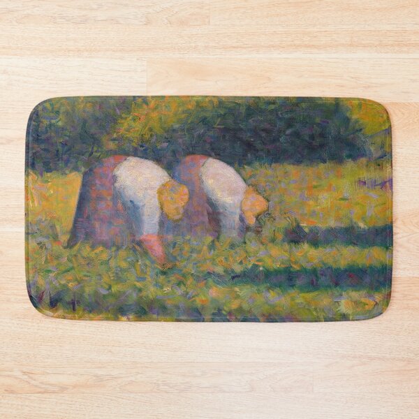 Item preview, Farm Women at Work by Georges Seurat: Neo Impressionist Fine Art Poster designed and sold by artofuniverse.