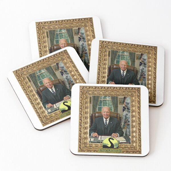 Item preview, Eisenhower with alien in gold frame designed and sold by AdirondacKuriosities.
