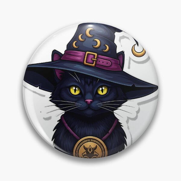 Item preview, Black Cat Witch Hat designed and sold by IllumeInk.