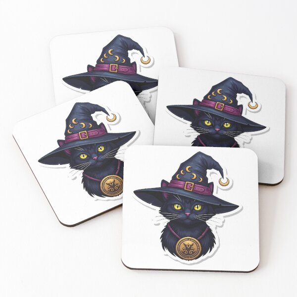 Item preview, Black Cat Witch Hat designed and sold by IllumeInk.