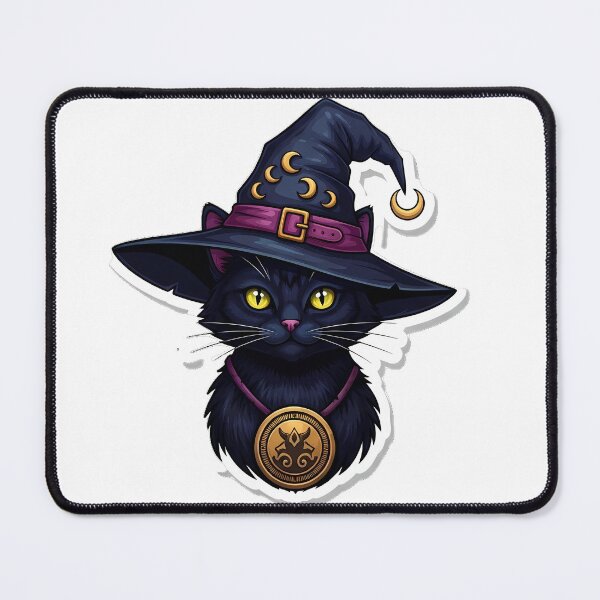 Item preview, Black Cat Witch Hat designed and sold by IllumeInk.