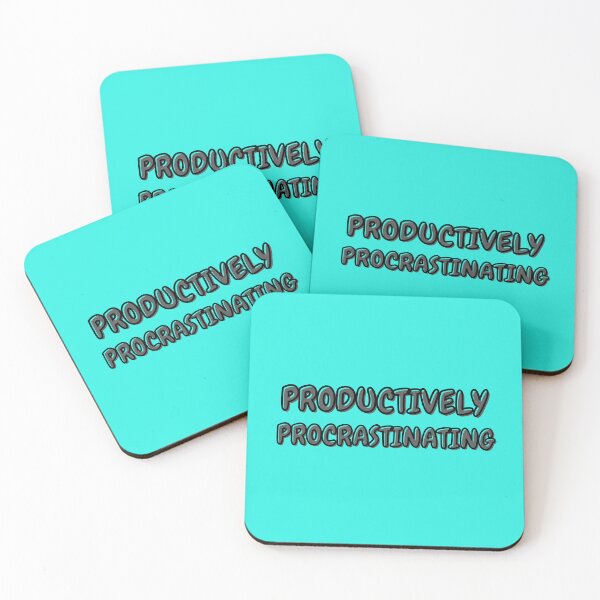 Item preview, Productively Procrastinating Funny Relatable Quote Design designed and sold by Snedsdigital.