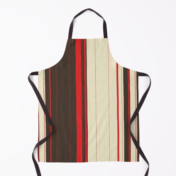 Item preview, Vintage stripe pattern earthy tones with red accents designed and sold by WildHugeDot.