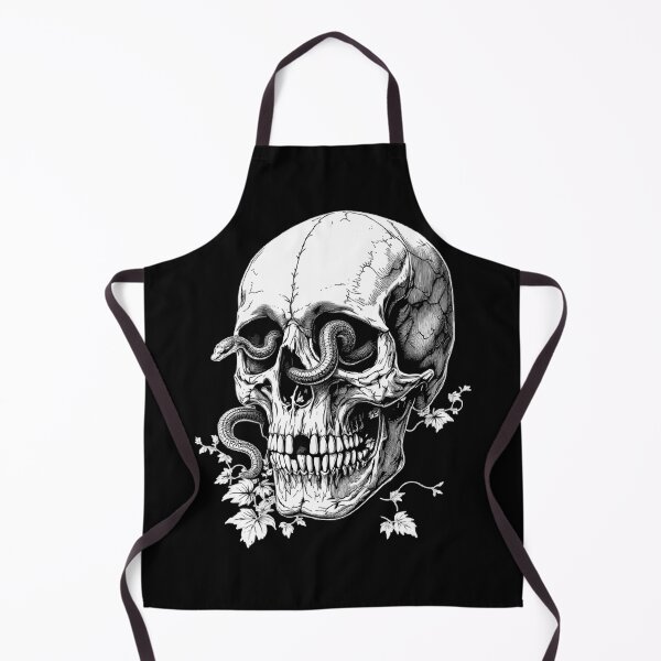 Item preview, A detailed skull with snakes weaving through it – dark, bold, and perfect for gothic and tattoo lovers. designed and sold by nbg2012.