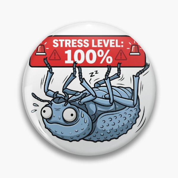 Item preview, Stress Level 100 Percent Blue Death Feigning Beetle designed and sold by Petzzz.