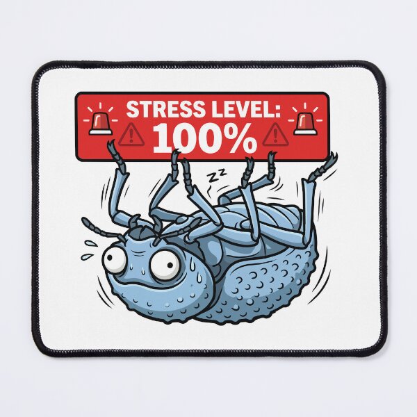 Item preview, Stress Level 100 Percent Blue Death Feigning Beetle designed and sold by Petzzz.